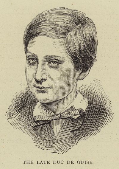 A néhai Duc de Guise (metszet) alkotó: English School