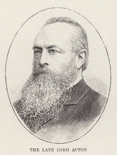 A néhai Lord Acton (metszet) alkotó: English School