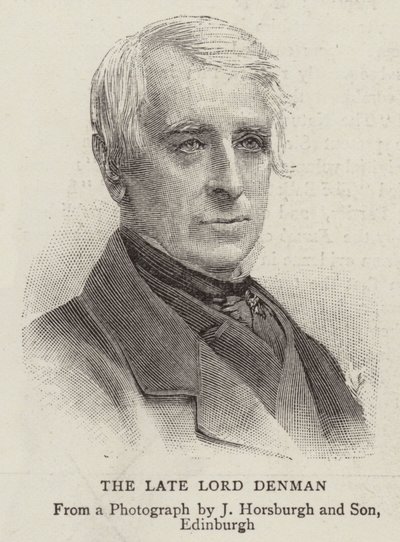 A néhai Lord Denman (metszet) alkotó: English School