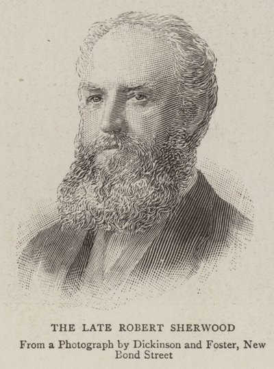 A néhai Robert Sherwood (metszet) alkotó: English School