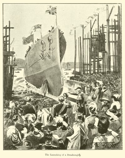 A Dreadnought kilövése (metszet) alkotó: English School