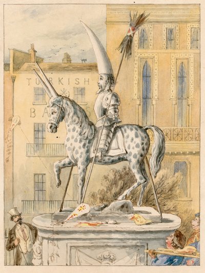 A Leicester Square szobra 1866. október 17 alkotó: English School