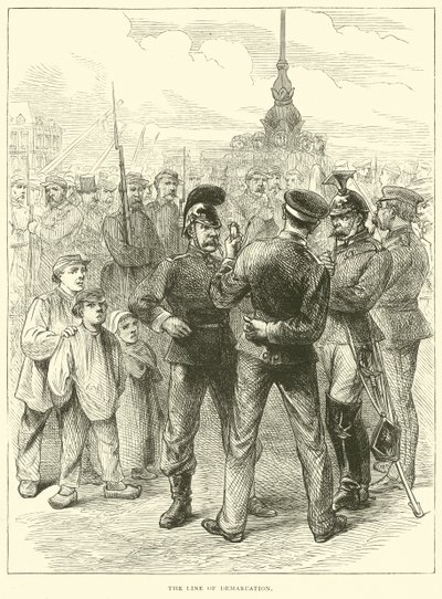 A demarkációs vonal, 1871. márc alkotó: English School