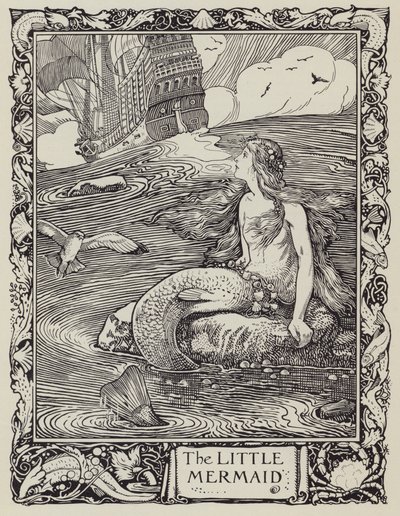 A kis hableány (litográfia) alkotó: English School