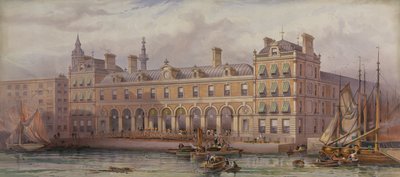 A londoni halpiac a Billingsgate-ben, 1877. július 20 alkotó: English School