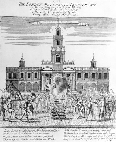 A londoni kereskedők diadala, 1733 alkotó: English School