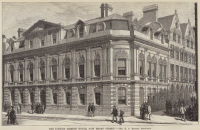The London Mission House, New Broad Street (metszet) alkotó: English School