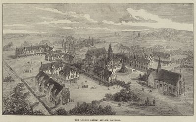 The London Orphan Asylum, Watford (metszet) alkotó: English School