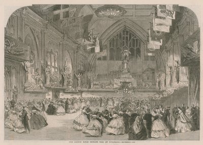 A londoni lövészdandár bálja a Guildhallban alkotó: English School