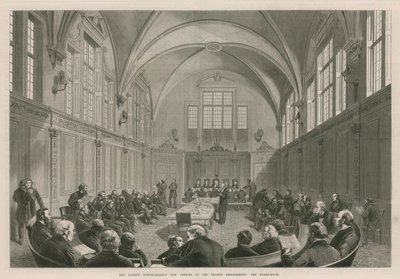 A London School Board új irodái a Temze rakparton alkotó: English School