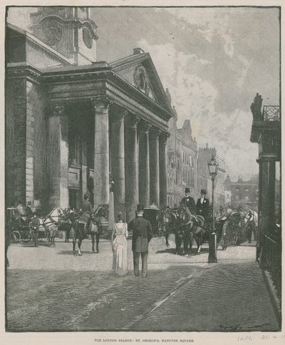 A londoni szezon: St Georges, Hanover Square alkotó: English School