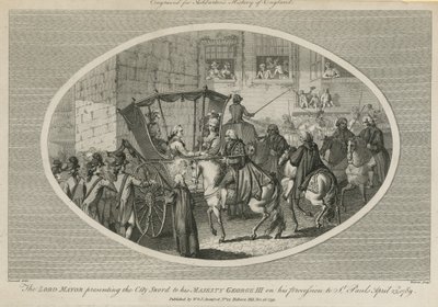 A Polgármester Úr átadja a Városi Kardot Őfelségének III alkotó: English School