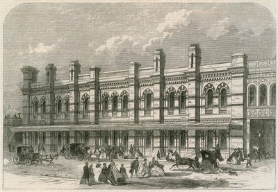 A londoni, chathami és doveri vasút Ludgate Hill állomása alkotó: English School