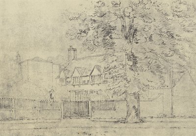 Az udvarház, 1770 körül (mélynyomás) alkotó: English School