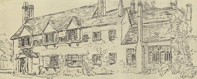 Az udvarház, 1770 körül (mélynyomás) alkotó: English School