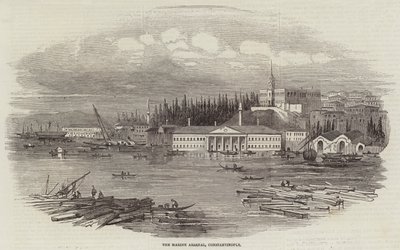A tengerész arzenál, Konstantinápoly (metszet) alkotó: English School