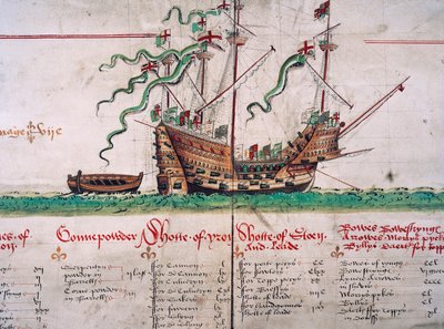 A Mary Rose, az Anthony Rollból alkotó: English School