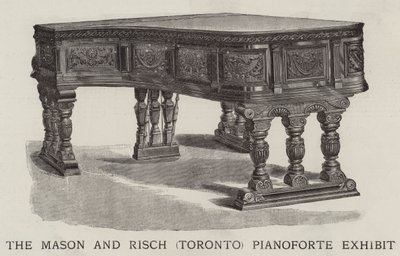 A Mason és Risch (Toronto) Pianoforte kiállítás (metszet) alkotó: English School