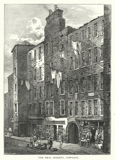 Az étkezési piac, Cowgate (metszet) alkotó: English School