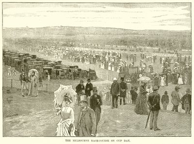 A melbourne-i versenypálya a kupa napján alkotó: English School