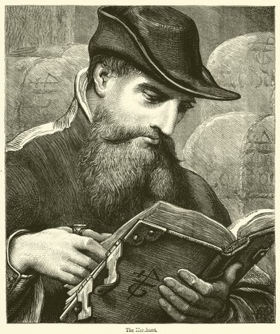 A kereskedő (metszet) alkotó: English School
