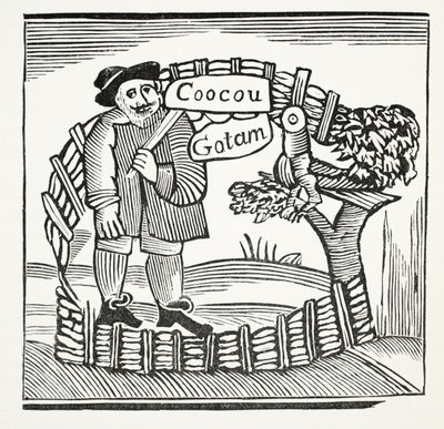 The Merry Tales of the Wise Men of Gotham, illusztráció a Chap-books of the Eightenth Century, John Ashton, pub. 1882 alkotó: English School
