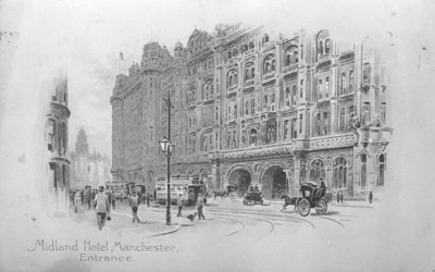 The Midland Hotel, Manchester, 1910 körül alkotó: English School