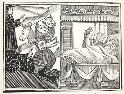 The Miracle of Miracles, illusztráció a Chap-books of the Eightenth Century, John Ashton, pub. 1882 alkotó: English School