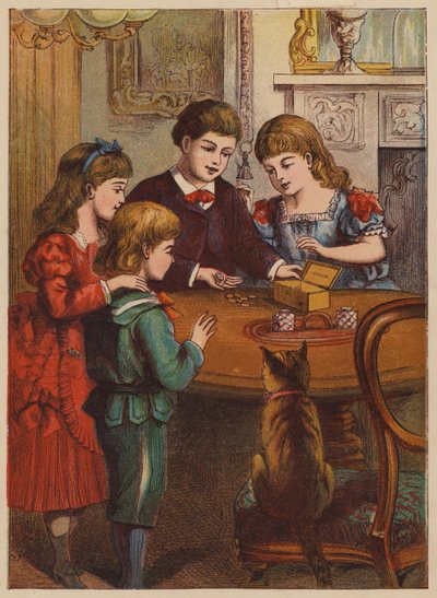 The Money Box (színes litográfia) alkotó: English School