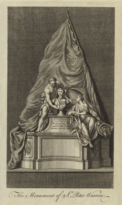 Sir Peter Warren emlékműve alkotó: English School