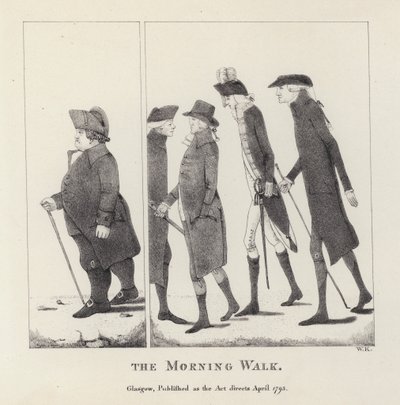 A reggeli séta (metszet) alkotó: English School