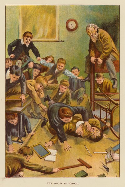 Az egér az iskolában (színes litó) alkotó: English School