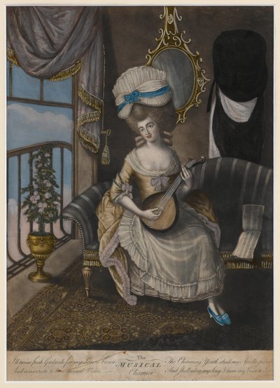 The Musical Charmer, 1780 (kézzel színezett mezzotint) alkotó: English School