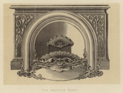 A Nautilus kályha (litográfia) alkotó: English School