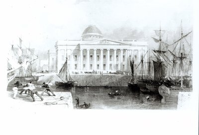 The New Custom House, Liverpool, 1830 körül alkotó: English School