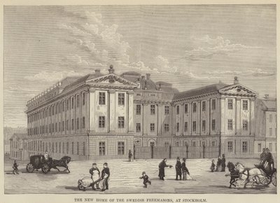 A svéd szabadkőművesek új otthona, Stockholm (metszet) alkotó: English School