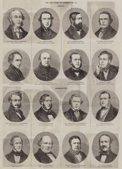 Az új alsóház (metszet) alkotó: English School