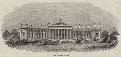 The New Law Courts (metszet) alkotó: English School