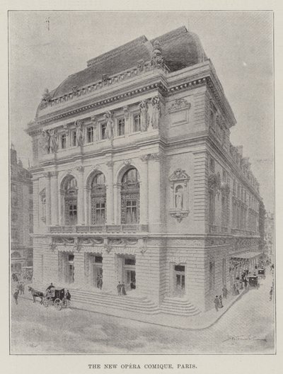 The New Opera Comique, Párizs (metszet) alkotó: English School