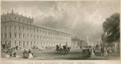 Az új kincstári irodák, Whitehall alkotó: English School