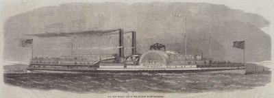 The New World, a Hudson River Steamers egyike (metszet) alkotó: English School