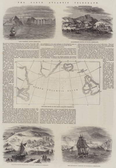 The North Atlantic Telegraph (metszet) alkotó: English School