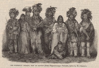 Az Ojibbeway indiánok, most Londonban alkotó: English School