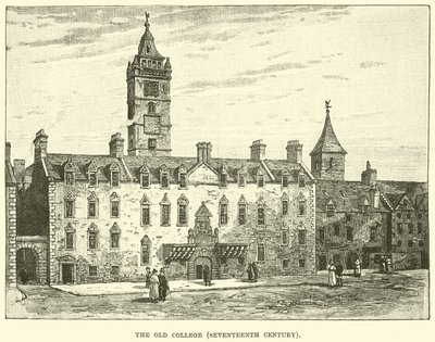 A régi kollégium, tizenhetedik század alkotó: English School