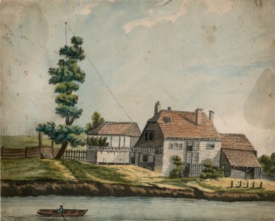 The Old Angol Pie House, Battersea (wc papíron) alkotó: English School