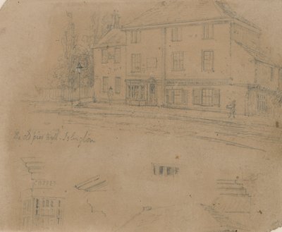The Old Pied Bull Inn, Islington (tinta papíron) alkotó: English School