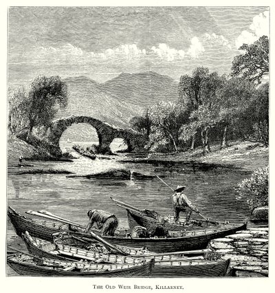 The Old Weir Bridge, Killarney (metszet) alkotó: English School