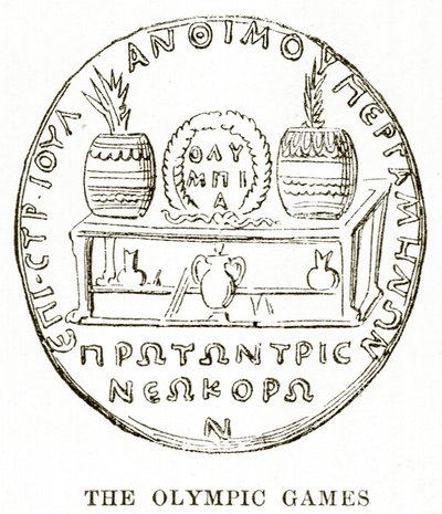 Olimpiai játékok, illusztráció Görögország történelméből, Victor Duruy, 1890 alkotó: English School