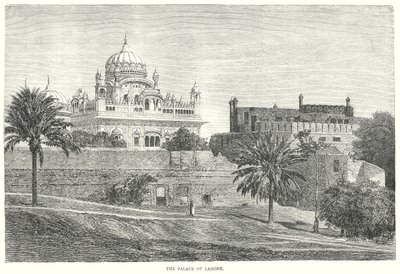 A Lahore-i palota (metszet) alkotó: English School