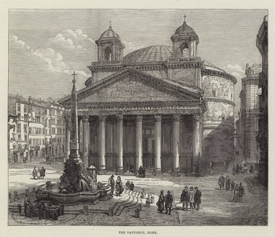 Pantheon, Róma (metszet) alkotó: English School
